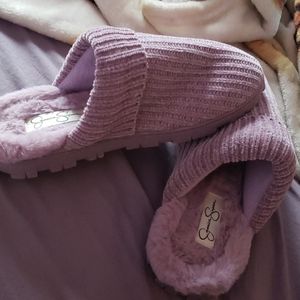 Purple Jessica Simpson House Slippers
